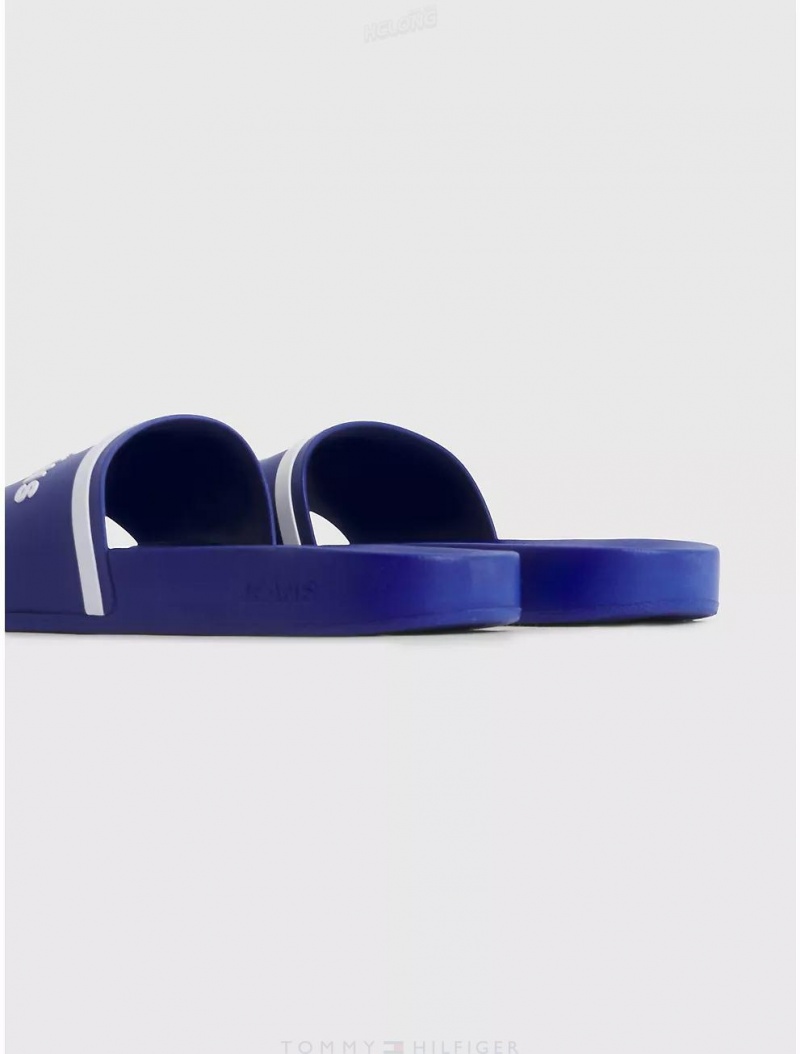 Tommy Hilfiger Tommy Jeans Pool Slide Shoes Navy Voyage | 9836-TPHLW