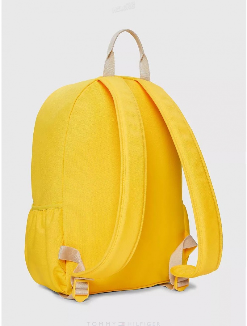 Tommy Hilfiger Tommy Logo Backpack Bags Primary Yellow | 1603-ANUKP