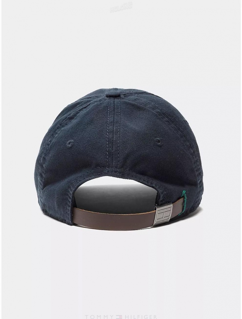 Tommy Hilfiger Tommy Logo Baseball Cap Hats Sky Captain | 3851-EMFGY