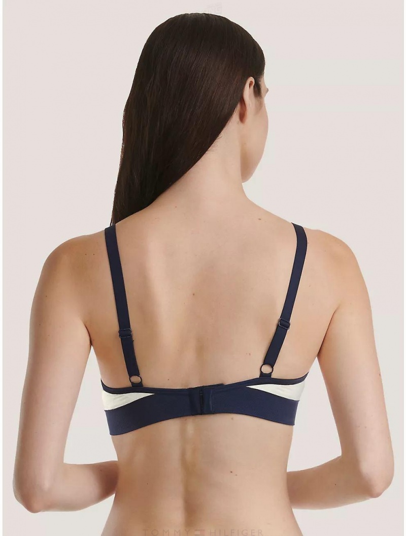 Tommy Hilfiger Tommy Logo Bralette Bras White | 2830-IULSZ