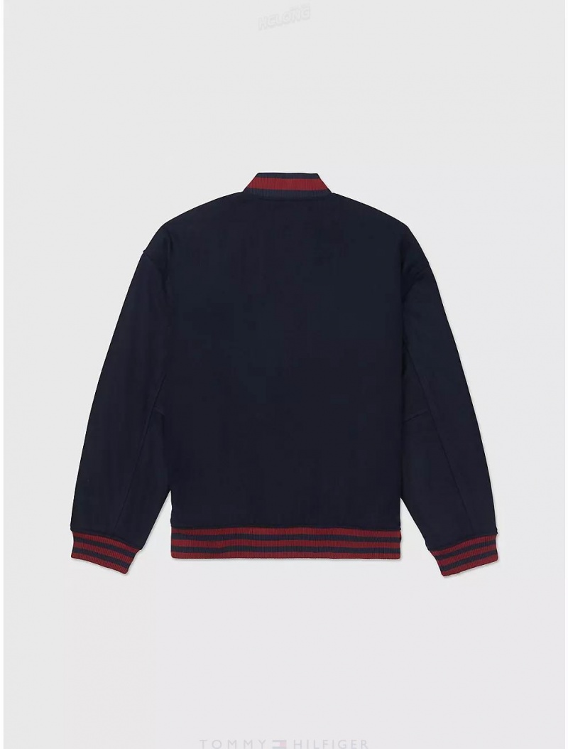 Tommy Hilfiger Varsity Jacket Jackets + Coats Desert Sky | 1068-PNRCI