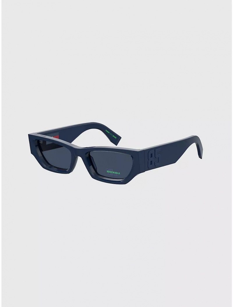 Tommy Hilfiger Wrap Sunglasses Sunglasses Blue | 1208-KOVCS